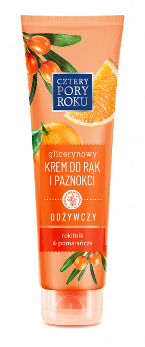 KREM DO RĄK I PAZNOKCI z olejem z rokitnika i sokiem z pomarańczy poj. 130 ml