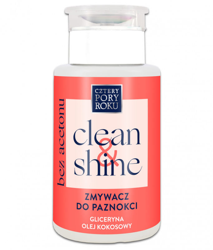 Zmywacz do paznokci clean&shine bez acetonu Cztery Pory Roku Pharma CF